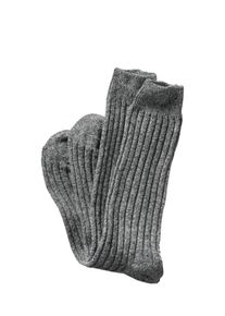 Mey & Edlich Mey & Edlich Herren Ausgefeilte Socke Grau 45 % Wolle, 40 % Polyamid, 12 % Seide, 3 % Viskose