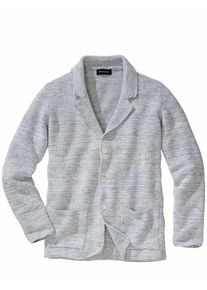 Mey & Edlich Mey & Edlich Herren Piano-Stricksakko Blau 100 % Baumwolle