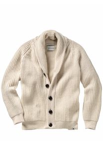 Peregrine Herren Cardigan Wilkinson Beige 100 % Schurwolle (Merino)