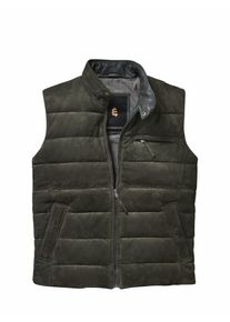 Mey & Edlich Mey & Edlich Herren Fusion-Lederweste Gr&uuml;n Obermaterial: Ziegenveloursleder