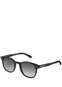 WOOD FELLAS Herren Sonnenbrille Pottenstein Schwarz Acetat, Eichenholz