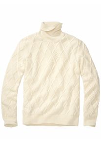 Mey & Edlich Mey & Edlich Herren Existenzialisten-Rolli Wei&szlig; 85 % Baumwolle (Rohstoff aus kontrolliert biologischem Anbau), 15 % Wolle (recycelt)
