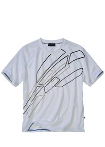 Mey & Edlich Mey & Edlich Herren Stadtpuls-T-Shirt Wei&szlig; 52 % Baumwolle, 42 % Polyester, 6 % Elasthan