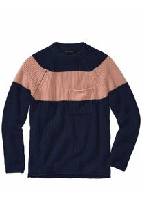 Mey & Edlich Mey & Edlich Herren Pullover Contrasto Blau 85 % Baumwolle, 15 % Wolle