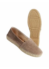 Espadrij Herren Espadrij l`Originale Beige Obermaterial: Veloursleder