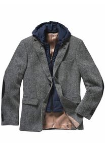 Mey & Edlich Mey & Edlich Herren Harris-Tweed-Sakko Nordwind Grau 100 % Schurwolle