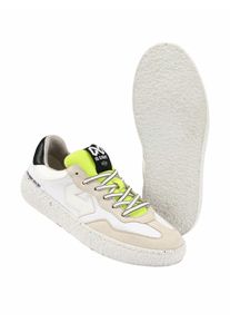 ID Eight Herren Uriduri-Sneaker Wei&szlig; Obermaterial: 44 % Polyester (recycled, wasserabweisend), 38 % Polyamid (recycled), 12 % BioVeg (Maiskorn), 6 % Apfelschale