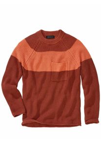 Mey & Edlich Mey & Edlich Herren Pullover Contrasto Orange 85 % Baumwolle, 15 % Wolle