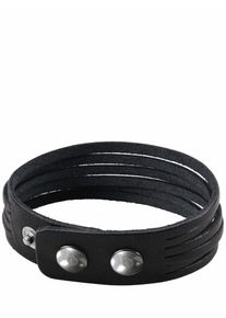 Mey & Edlich Mey & Edlich Herren Keine-Manschetten-Armband Schwarz Umfang: M (20 cm), L (22 cm)
