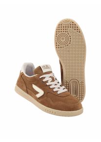 Hub Herren Sneaker Vancouver Braun Samtvelours und Rindleder
