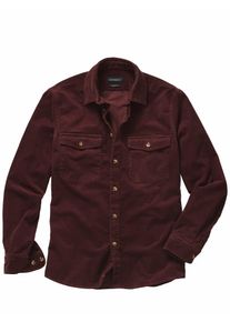 Mey & Edlich Mey & Edlich Herren Cargo-Hemd Rot 98 % Baumwolle, 2 % Elasthan