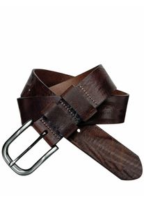Mey & Edlich Mey & Edlich Herren Sattler-G&uuml;rtel Braun Gute Jeanshosenbreite: ca