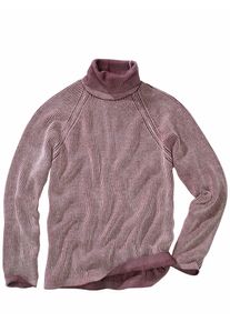 Mey & Edlich Mey & Edlich Herren Chenille-Rollkragenpullover Rosa 54 % Schurwolle, 28 % Viskose, 18 % Modal