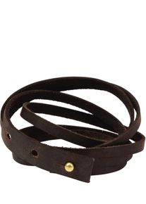 Lederwerk Herren Leder-Wickelarmband Braun L&auml;nge: ca