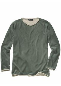 Mey & Edlich Mey & Edlich Herren Schmirgel-Pullover Gr&uuml;n 100 % Baumwolle