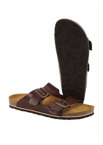 Plakton Herren Kork-Sommerl&auml;ufer Braun Obermaterial, Decksohle: Rindleder