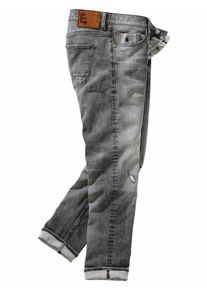 Mey & Edlich Mey & Edlich Herren Gerockte Selvedge-Jeans Schwarz 98 % Baumwolle, 2 % Elasthan