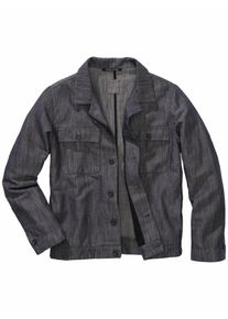 Hannes Roether Herren Jacke cru32do Blau 51 % Baumwolle, 49 % Leinen