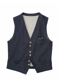 Mey & Edlich Mey & Edlich Herren Terry-Weste Blau 47 % Viskose, 45 % Baumwolle, 7 % Polyester, 1 % Elasthan