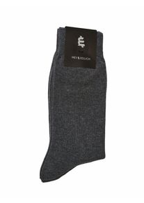 Mey & Edlich Mey & Edlich Herren Treue Socke Twinpack Grau Italienisches Garn