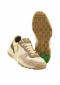 Satorisan S.L Herren Leinen-Sneaker Chacrona Wei&szlig; Obermaterial: Leinen, Leder
