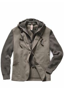 Bob Herren Jersey-Sakko Braun 52 % Baumwolle, 40 % Polaymid, 8 % Elasthan