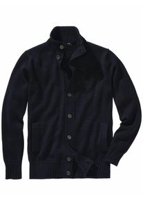 Mey & Edlich Mey & Edlich Herren Sternstunden-Cardigan Blau 100 % Schurwolle (Merino)