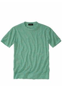 Mey & Edlich Mey & Edlich Herren Two-Tone-T-Shirt Gr&uuml;n 88 % Leinen, 12 % Baumwolle