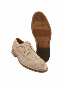 Mey & Edlich Mey & Edlich Herren Longwing-Brogue Beige Kalbleder