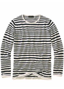 Mey & Edlich Mey & Edlich Herren Illusionen-Pullover Blau 40 % Baumwolle, 30 % Leinen, 30 % Viskose