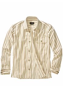 Mey & Edlich Mey & Edlich Herren Weltoffen-Overshirt Beige 99 % Baumwolle, 1 % Elasthan
