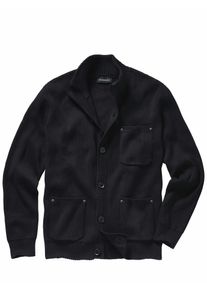 Mey & Edlich Mey & Edlich Herren Robuster Cardigan Schwarz 100 % Baumwolle (bio)