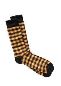 Mey & Edlich Mey & Edlich Herren Raster-Socke Gelb 80 % Baumwolle, 20 % Polyamid