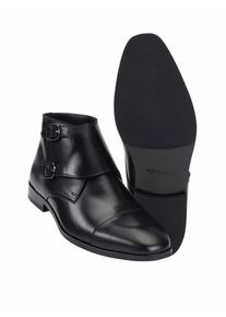 Mey & Edlich Mey & Edlich Herren Doppelmonk Stiefel Schwarz Obermaterial, Futter und Decksohle: Rindleder