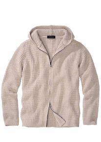 Mey & Edlich Mey & Edlich Herren Waffel-Cardigan Beige 35 % Polyamid, 30 % Wolle, 30 % Viskose, 5 % Kaschmir
