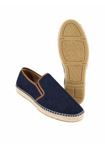 Espadrij Herren Costa-Lino-Slipper Blau 100 % Leinen