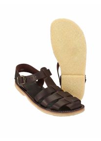 Duckfeet Herren R&ouml;mersandale Ringkobing Braun Obermaterial und Decksohle: terracare&reg; Performance-Leder