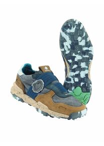 Satorisan S.L Herren Leinen-Sneaker Chacrona Blau Obermaterial: Rindleder, Leinen, Polyester, Elasthan