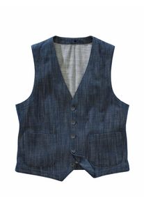 Mey & Edlich Mey & Edlich Herren Goldgr&auml;ber-Weste Blau 100 % Baumwolle