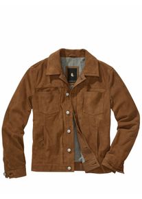 Mey & Edlich Mey & Edlich Herren Schweden-Lederjacke Braun Obermaterial: Ziegenveloursleder
