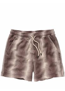 OAS Herren Merlot-Echo-Net-Shorts Rot 100 % Baumwolle