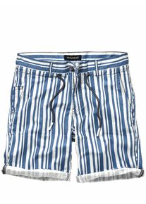 Mey & Edlich Mey & Edlich Herren Mittelmeer-Streifenshorts Blau 68 % Baumwolle (bio), 30 % Pima-Baumwolle, 2 % Elasthan