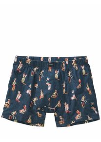 Mey Herren Long Shorty Pretty Cowgirl Blau 94 % Baumwolle, 6 % Elasthan