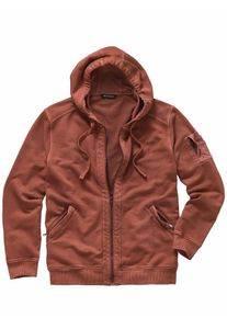 Mey & Edlich Mey & Edlich Herren Selbstl&auml;ufer-Sweatjacke Braun 100 % Baumwolle (bio)