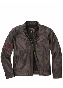 Mey & Edlich Mey & Edlich Herren Buffalo-Bikerjacke Braun Obermaterial: B&uuml;ffelleder
