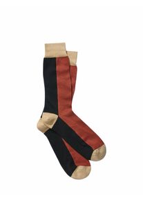 Mey & Edlich Mey & Edlich Herren Mondrian-Socke Braun 80 % Baumwolle, 20 % Polyamid