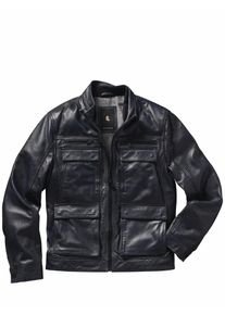 Mey & Edlich Mey & Edlich Herren Vollkommene Lederjacke Blau Obermaterial: Lammleder