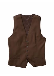 Mey & Edlich Mey & Edlich Herren Power Move-Anzugweste Braun Obermaterial: 53 % Polyester, 43 % Schurwolle, 4 % Elasthan