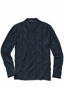 Mey & Edlich Mey & Edlich Herren Estate-Pullover Blau 58 % Leinen, 42 % Baumwolle