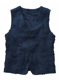 Mey & Edlich Mey & Edlich Herren Blickmagnet-Weste Blau 85 % Baumwolle, 8 % Viskose, 7 % Polyester